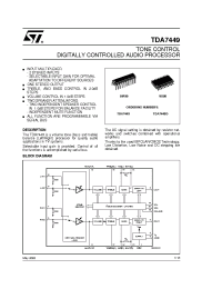 Datasheet TDA7449D manufacturer STMicroelectronics