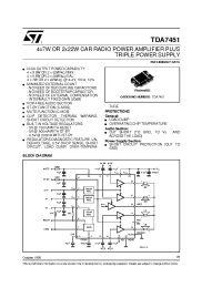 Datasheet TDA7451 manufacturer STMicroelectronics