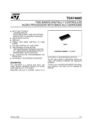 Datasheet TDA7468 manufacturer STMicroelectronics