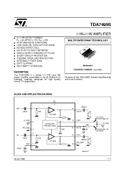 Datasheet TDA7495S manufacturer STMicroelectronics