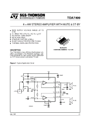 Datasheet TDA7499 manufacturer STMicroelectronics