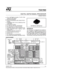 Datasheet TDA7500 manufacturer STMicroelectronics