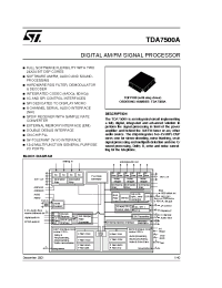 Datasheet TDA7500A manufacturer STMicroelectronics