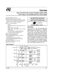 Datasheet TDA7563 manufacturer STMicroelectronics