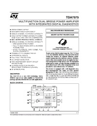 Datasheet TDA7575 manufacturer STMicroelectronics