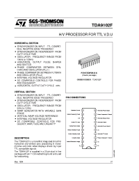 Datasheet TDA9102F manufacturer STMicroelectronics