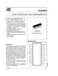 Datasheet TDA9203 manufacturer STMicroelectronics