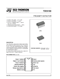 Datasheet TDE0160DP manufacturer STMicroelectronics