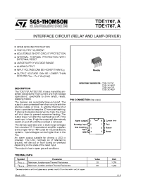 Datasheet TDE1767 manufacturer STMicroelectronics