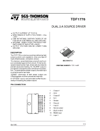 Datasheet TDF1778 manufacturer STMicroelectronics