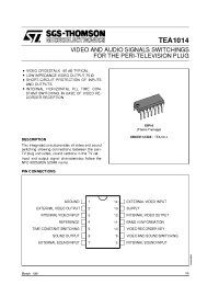 Datasheet TEA1014 manufacturer STMicroelectronics