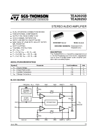 Datasheet TEA2025D manufacturer STMicroelectronics