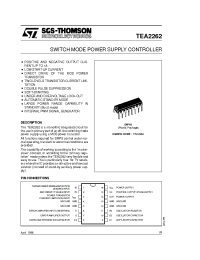 Datasheet TEA2262 manufacturer STMicroelectronics