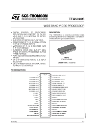 Datasheet TEA5040S manufacturer STMicroelectronics