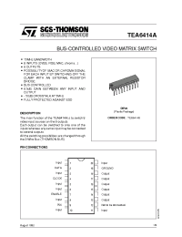 Datasheet TEA6414A manufacturer STMicroelectronics