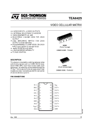 Datasheet TEA6425 manufacturer STMicroelectronics