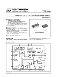 Datasheet TEA7063 manufacturer STMicroelectronics