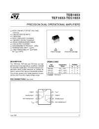 Datasheet TEB1033 manufacturer STMicroelectronics