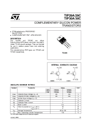 Datasheet TIP30A manufacturer STMicroelectronics