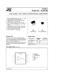 Datasheet TL071 manufacturer STMicroelectronics
