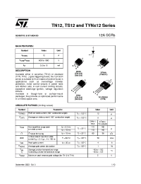 Datasheet TS1220-800B производства STMicroelectronics