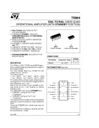 Datasheet TS904AI manufacturer STMicroelectronics