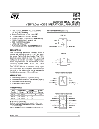 Datasheet TS971ID производства STMicroelectronics