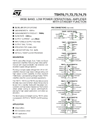 Datasheet TSH72CPT manufacturer STMicroelectronics