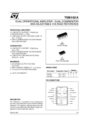 Datasheet TSM102AIN производства STMicroelectronics