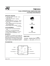 Datasheet TSM103 manufacturer STMicroelectronics