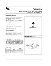 Datasheet TSM103WA manufacturer STMicroelectronics