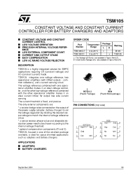 Datasheet TSM105 manufacturer STMicroelectronics