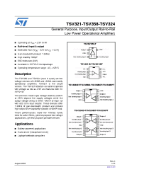 Datasheet TSV321 manufacturer STMicroelectronics