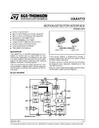 Datasheet UAA4713FP manufacturer STMicroelectronics