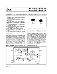 Datasheet UC2842B manufacturer STMicroelectronics