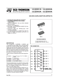 Datasheet ULQ2001D1 производства STMicroelectronics