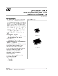 Datasheet UPSD3213AV-24T6 manufacturer STMicroelectronics