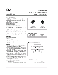 Datasheet USBLC6-2P6 manufacturer STMicroelectronics