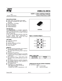 Datasheet USBLC6-4SC6 manufacturer STMicroelectronics