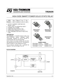 Datasheet VN20AN011Y manufacturer STMicroelectronics