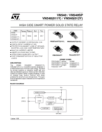 Datasheet VN540SP13TR manufacturer STMicroelectronics