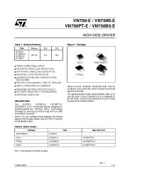 Datasheet VN750-E manufacturer STMicroelectronics