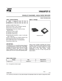 Datasheet VN920PEP-E manufacturer STMicroelectronics