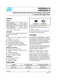 Datasheet VND5050AK-E manufacturer STMicroelectronics