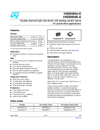 Datasheet VND5050K-E manufacturer STMicroelectronics