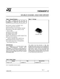 Datasheet VND600SP-E manufacturer STMicroelectronics