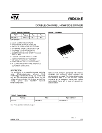 Datasheet VND830-E manufacturer STMicroelectronics