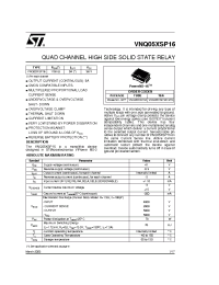 Datasheet VNQ05XSP1613TR manufacturer STMicroelectronics