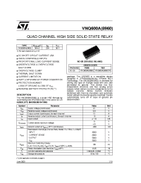 Datasheet VNQ600A-1 manufacturer STMicroelectronics