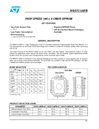 Datasheet WS57C128FB-45J manufacturer STMicroelectronics